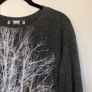 Women’s Medium Grey Tunic Sweater